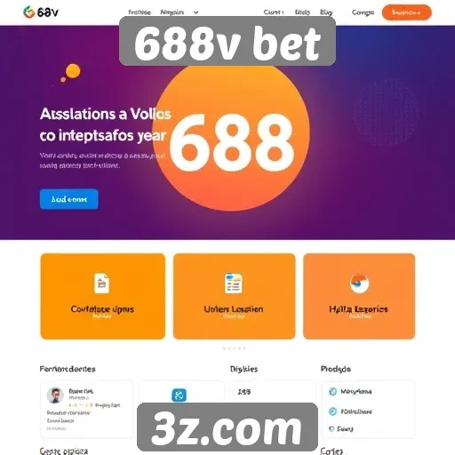 Interface e usabilidade do site 688v bet